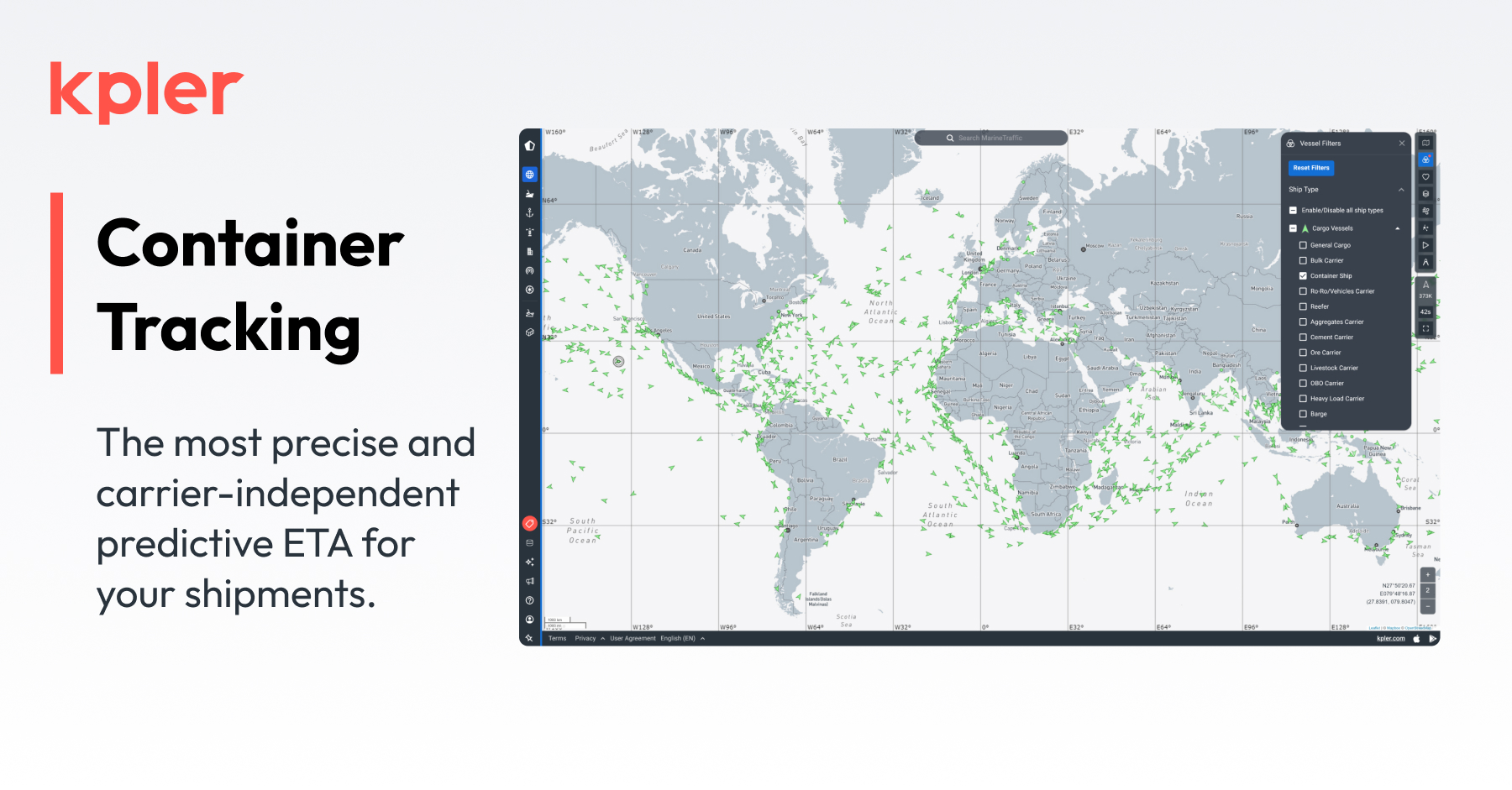 Container tracking software kpler
